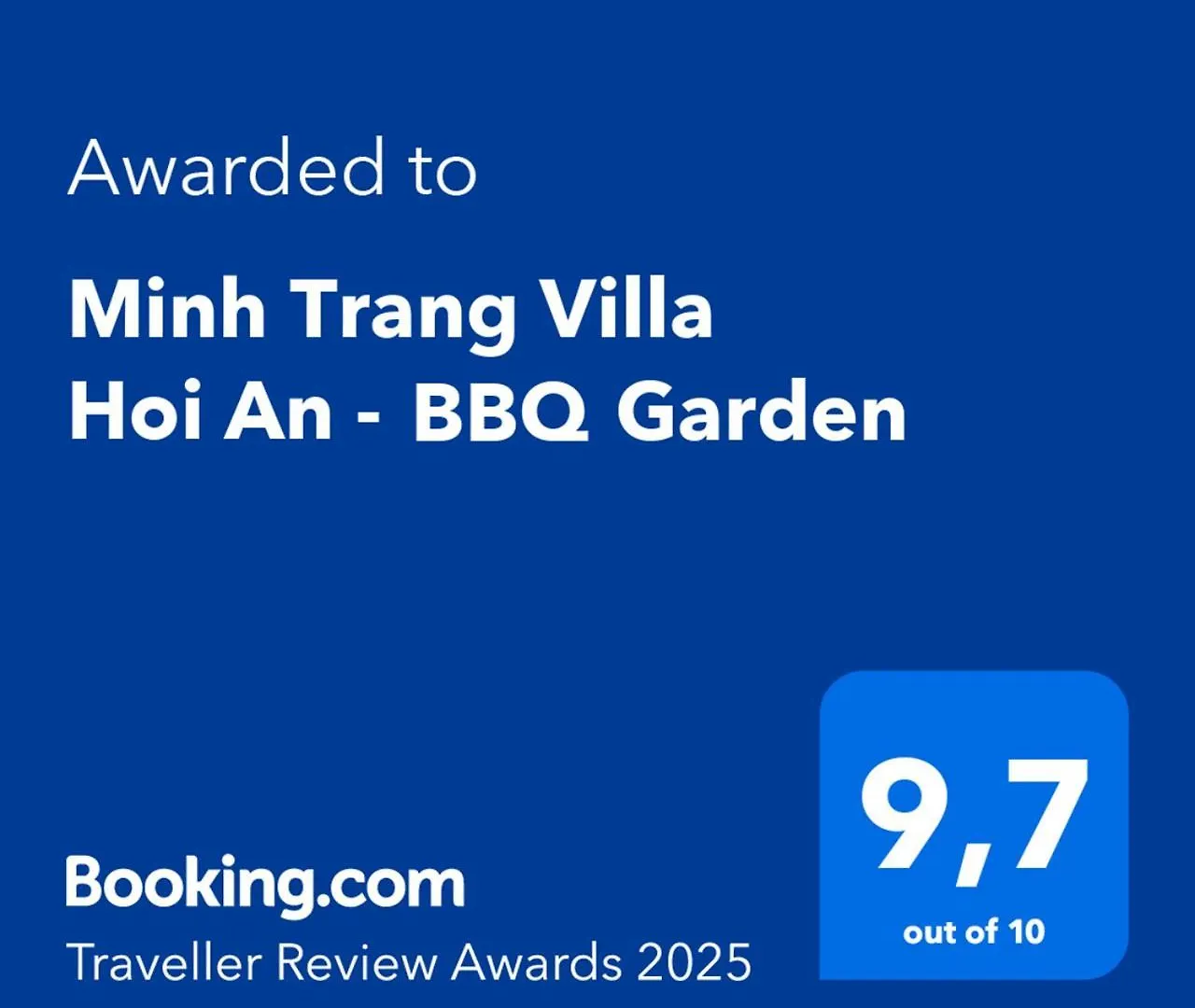 Gasthuis Minh Trang Villa Hoi An -Bbq Garden